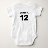 Body Blanc personnalisable (conception avant gauche et  (Dos)