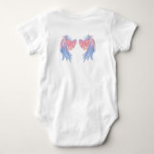 Body blanc une pièce pour bébé fille  (Dos)