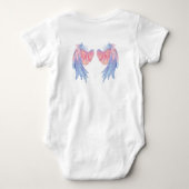 Body blanc une pièce pour bébé fille t-shirt  (Dos)
