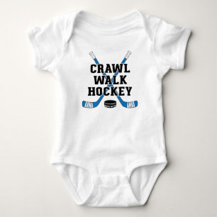 Body Bleu Capuche de hockey de marche et chatouille béb