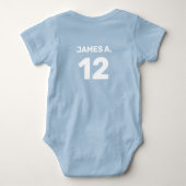 Body Bleu personnalisable (conception avant et arrière) (Dos)