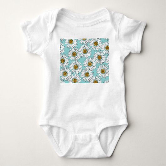 Body Bleu Vintage marguerite (Devant)