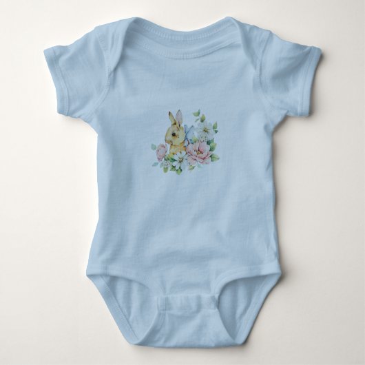Body Blue Baby Easter Bunny Bodysuit (Devant)