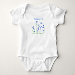Body Bluebells fleurs bleues printemps Aquarelle Nature