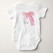 Body Blush Rose Aquarelle Moderne C'est Une Fille (Dos)