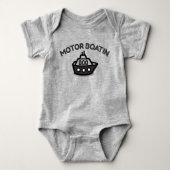 Body Boatin de Moteur' Funny Baby Bodysuit (Devant)