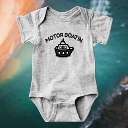 Body Boatin de Moteur' Funny Baby Bodysuit