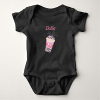 boba thé bulle thé baby bodysuit