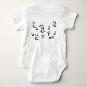 Body Bodies bébé à motif de panda mignon dormant et jou (Dos)