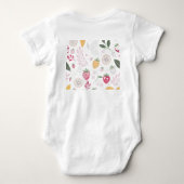 Body “Body bébé à motif floral adorable” (Dos)