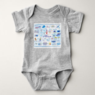 Body Bodycostume 0-24 m "The ABC's of Hope Town