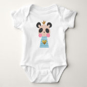 Body Bodyshort bébé jersey Roi Panda (Devant)