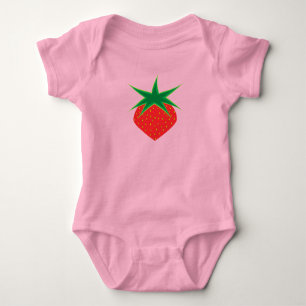 Body Bodysuit à une pièce pour bébé fraise
