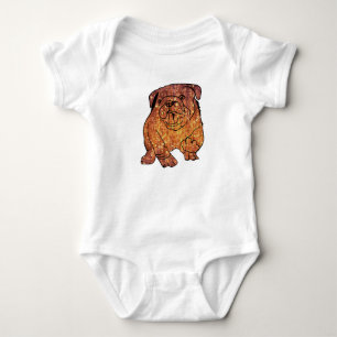 Body Bodysuit Art Jersey, Chien de France, Blanc