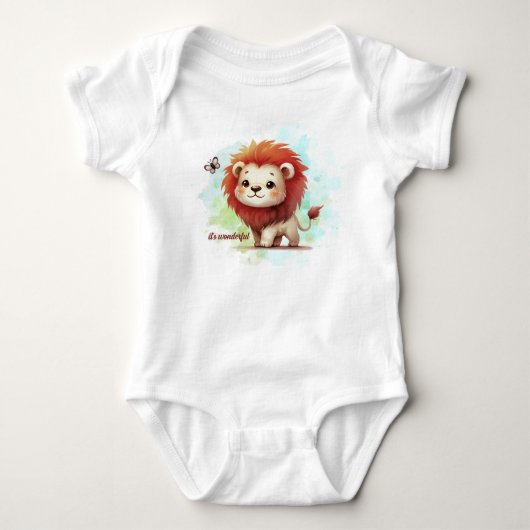 Body Bodysuit avec Petit Lion à Savannah (Devant)