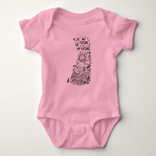 Body Bodysuit bébé adorable - Mon futur Dreamer Design (Devant)