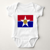 Body Bodysuit bébé avec drapeau de Dallas, USA (Devant)
