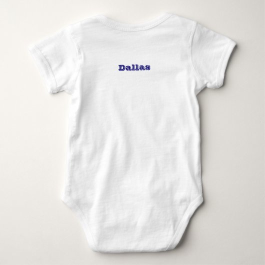 Body Bodysuit bébé avec drapeau de Dallas, USA (Dos)