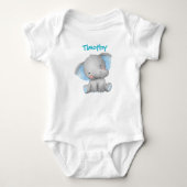 Body Bodysuit bébé avec Eléphant mignon (Devant)