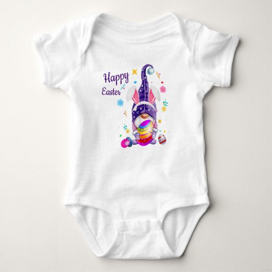 Body Bodysuit Bébé Bunny de Pâques Gnome (Devant)