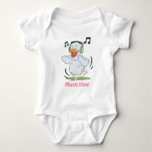 Bodysuit bébé canard à danse mignonne - Conception
