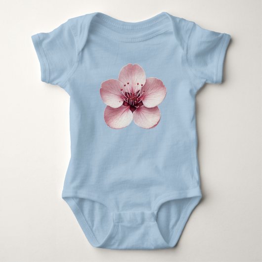 Body Bodysuit bébé cerise en fleurs (Devant)
