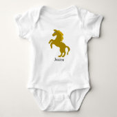 Body Bodysuit bébé Cheval Design (Devant)