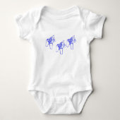 Body Bodysuit Bébé Dala Bleu (Devant)