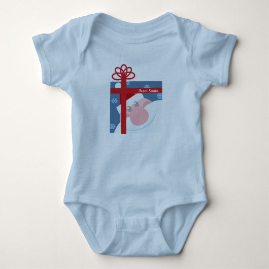 Body Bodysuit bébé de Noël de Père Noël (Devant)