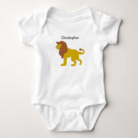 Body Bodysuit bébé Design Lion (Devant)