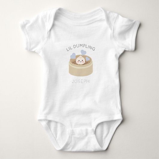 Body Bodysuit bébé garçon Lil Dumpling dans un cuiseur  (Devant)