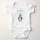 Body Bodysuit bébé Kawaii Penguin - Mignonne tenue hive (Devant)
