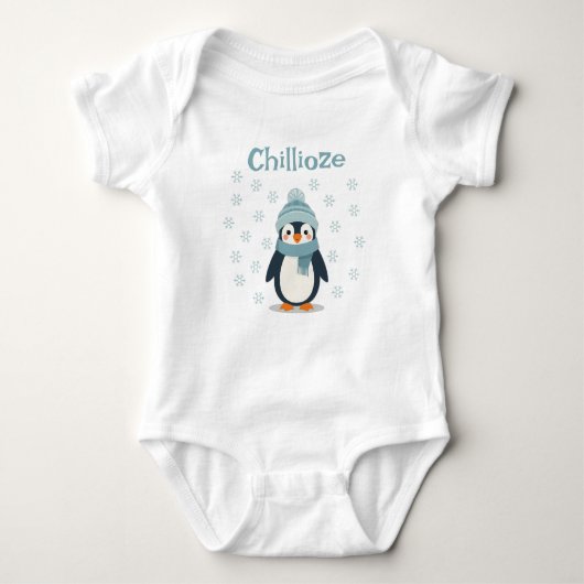 Body Bodysuit bébé Kawaii Penguin - Mignonne tenue hive (Devant)