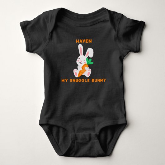 Body Bodysuit bébé lapin câlin de Pâques (Devant)