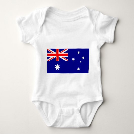 Body Bodysuit bébé patriotique avec drapeau Australie (Devant)