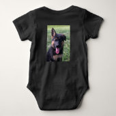 Body Bodysuit bébé, photo de chien mignon personnalisé (Dos)