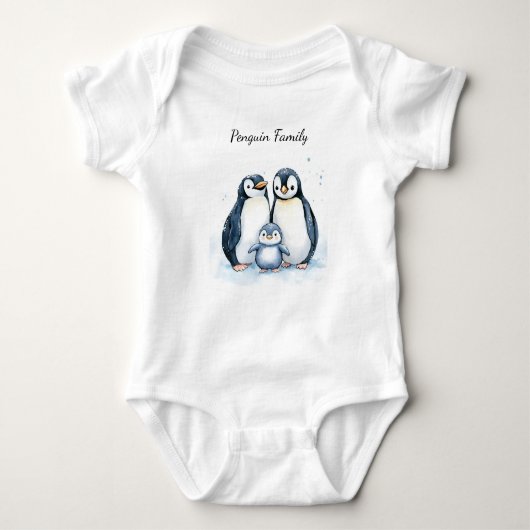 Body Bodysuit bébé | Pingouin personnalisé (Devant)