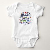 Body Bodysuit bébé pour Bubbie qui a attendu longtemps (Devant)