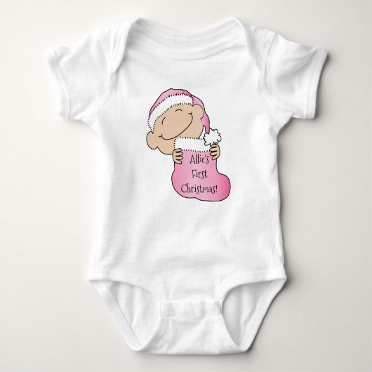 Body Bodysuit bébé "Premier Noël" de Noël (Devant)
