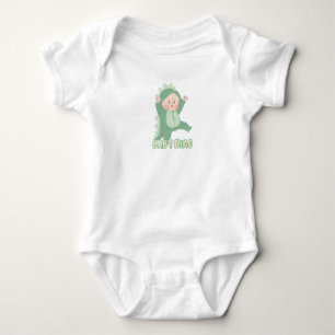 Body Bodysuit bébé Vert Simple mignonne Bébé Dino