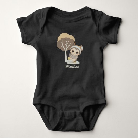 Body Bodysuit Boho Penguin pour bébé (Devant)