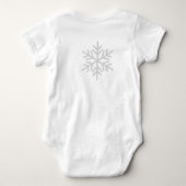 Body Bodysuit Bonne Année Flocon de Neige Bébé (Dos)