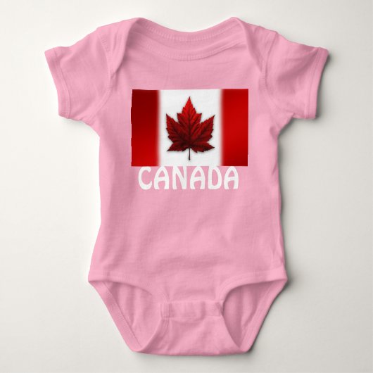 Body Bodysuit Canada pour bébés Souvenir du drapeau du  (Devant)