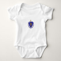 Bodysuit de bébé patriotique avec drapeau du Massa