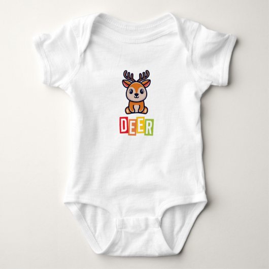 Body Bodysuit de cerf Baby Jersey (Devant)
