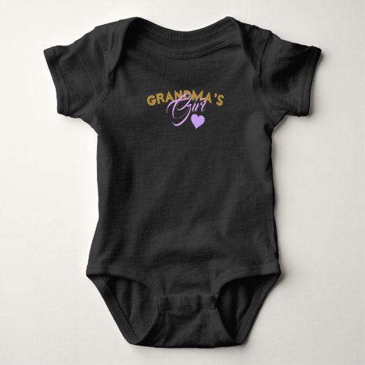 Body Bodysuit de Jersey pour bébé de grand-mère (Devant)