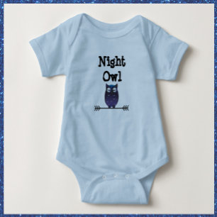 Body Bodysuit de la chouette de nuit pour bébés