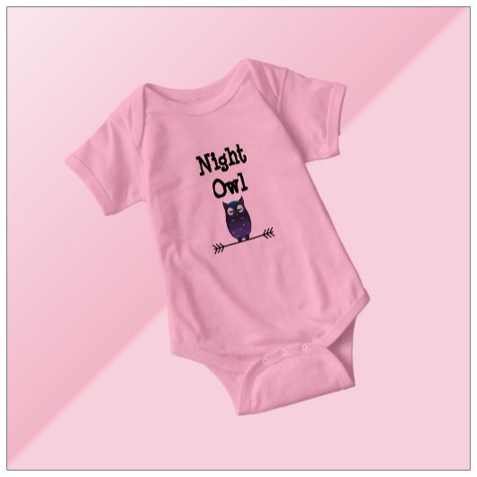 Body Bodysuit de la chouette de nuit pour bébés