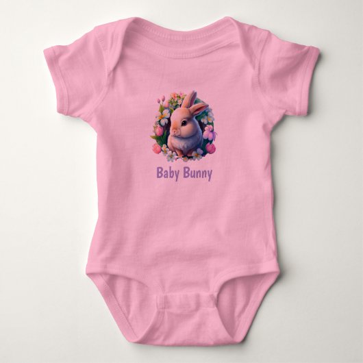 Body Bodysuit de lapin de Pâques pour filles (Devant)