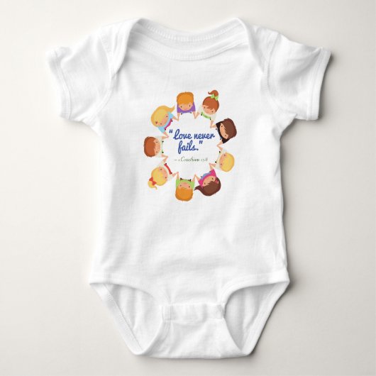 Body Bodysuit de maillot de bébé personnalisé (Devant)